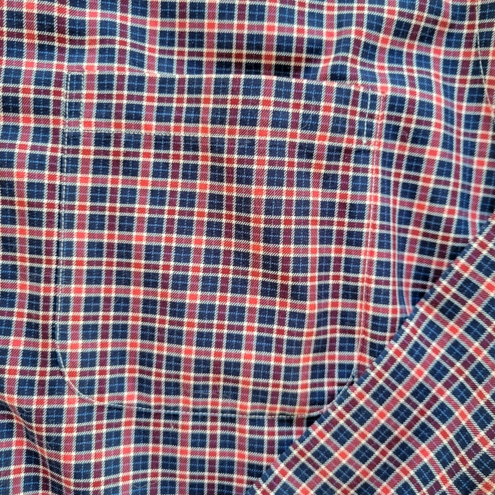 Brooks Brothers // M's Regent Fit Plaid Button Down Shirt // XL // Red & Blue - Picture 5 of 10